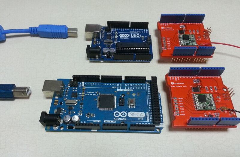 File:Lora Shields and Arduino boards.jpg